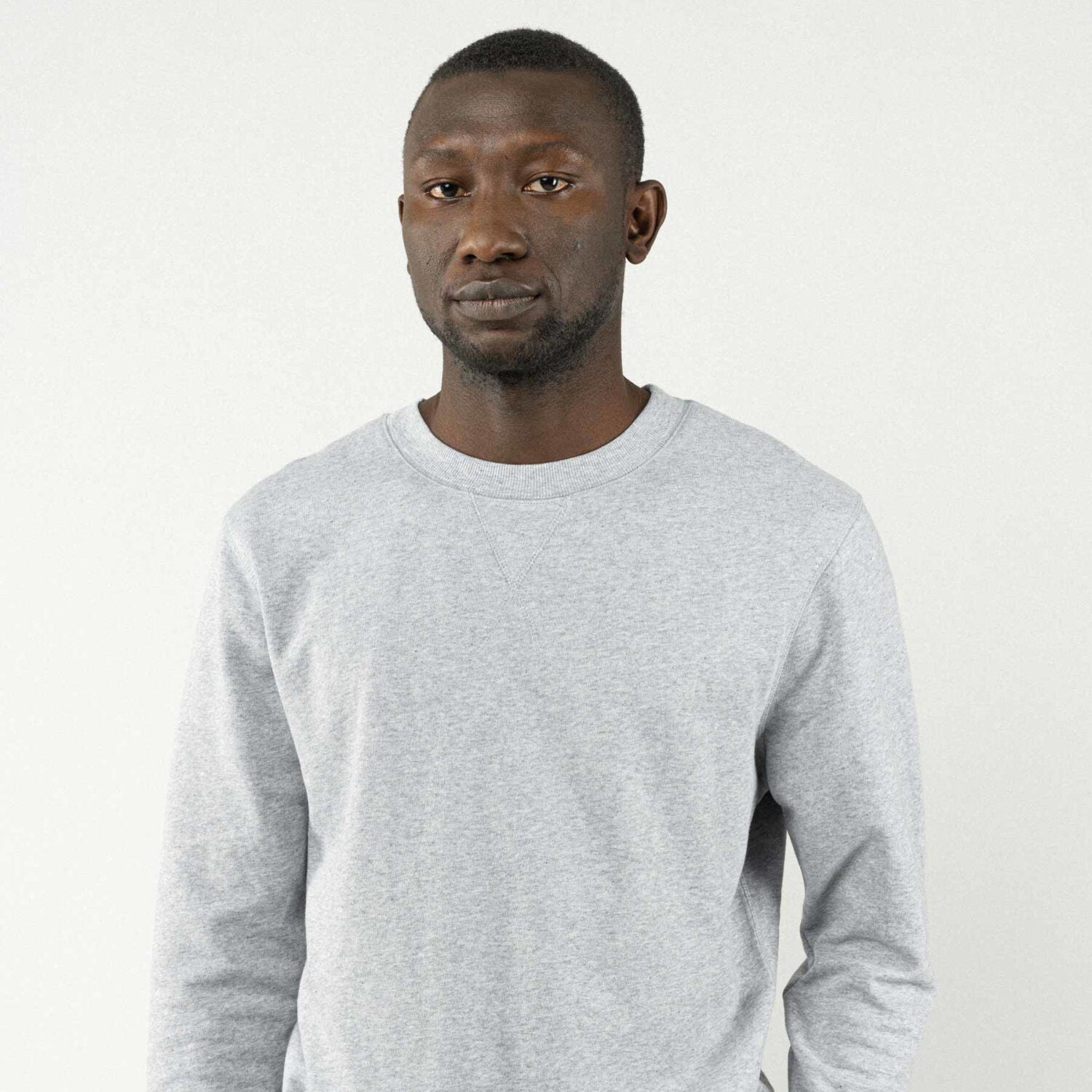 MELA Herren Sweatshirt ADIL - Grau-Melange_1