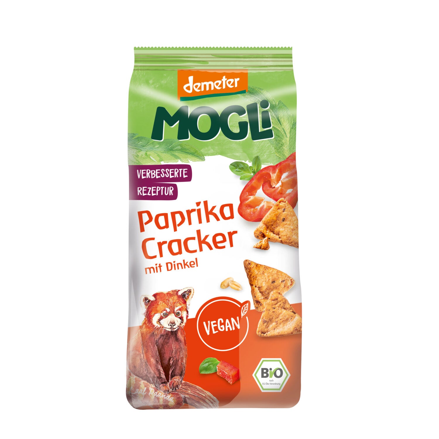 MOGLi Paprika Cracker mit Dinkel