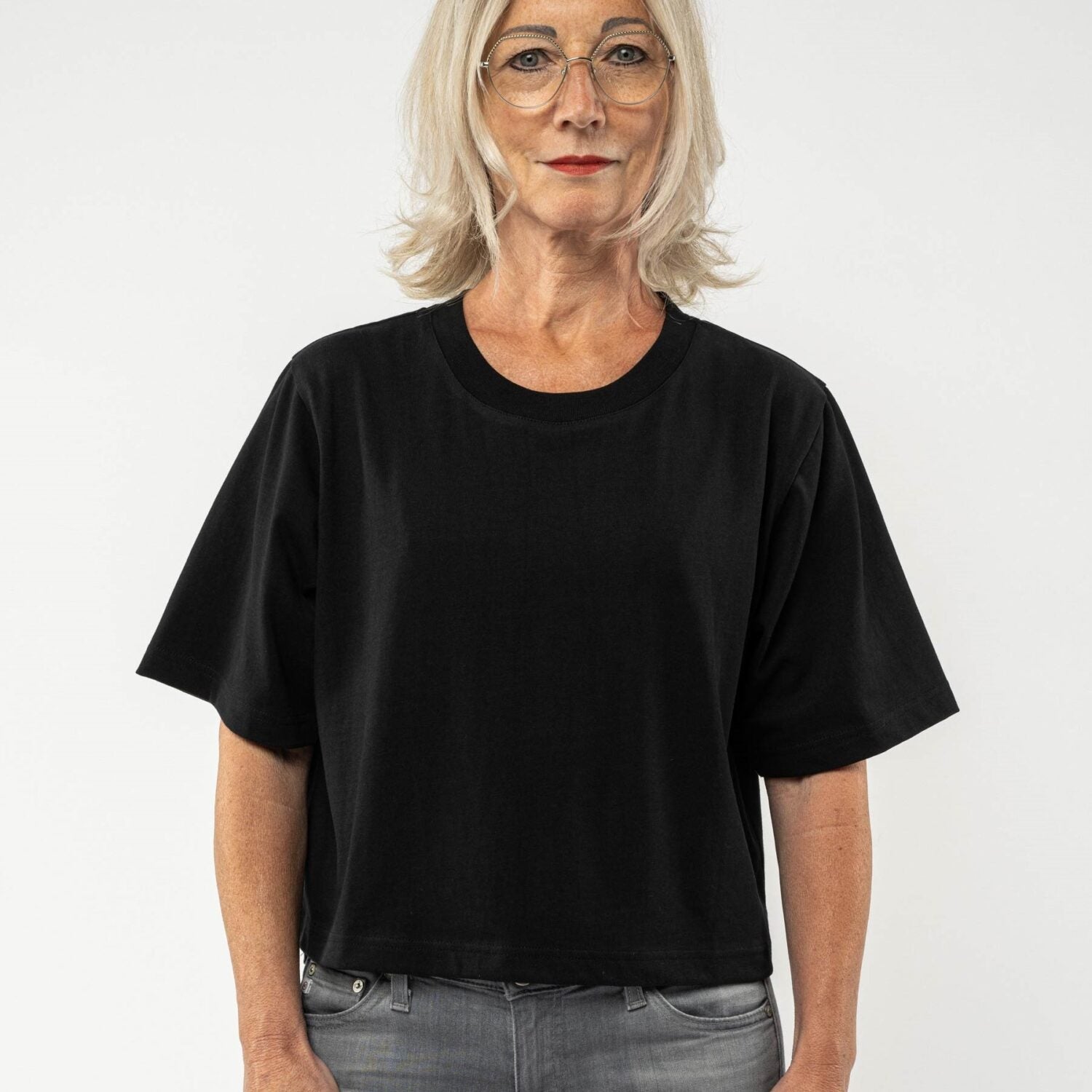 MELA Damen Cropped T-Shirt "JANDRA"