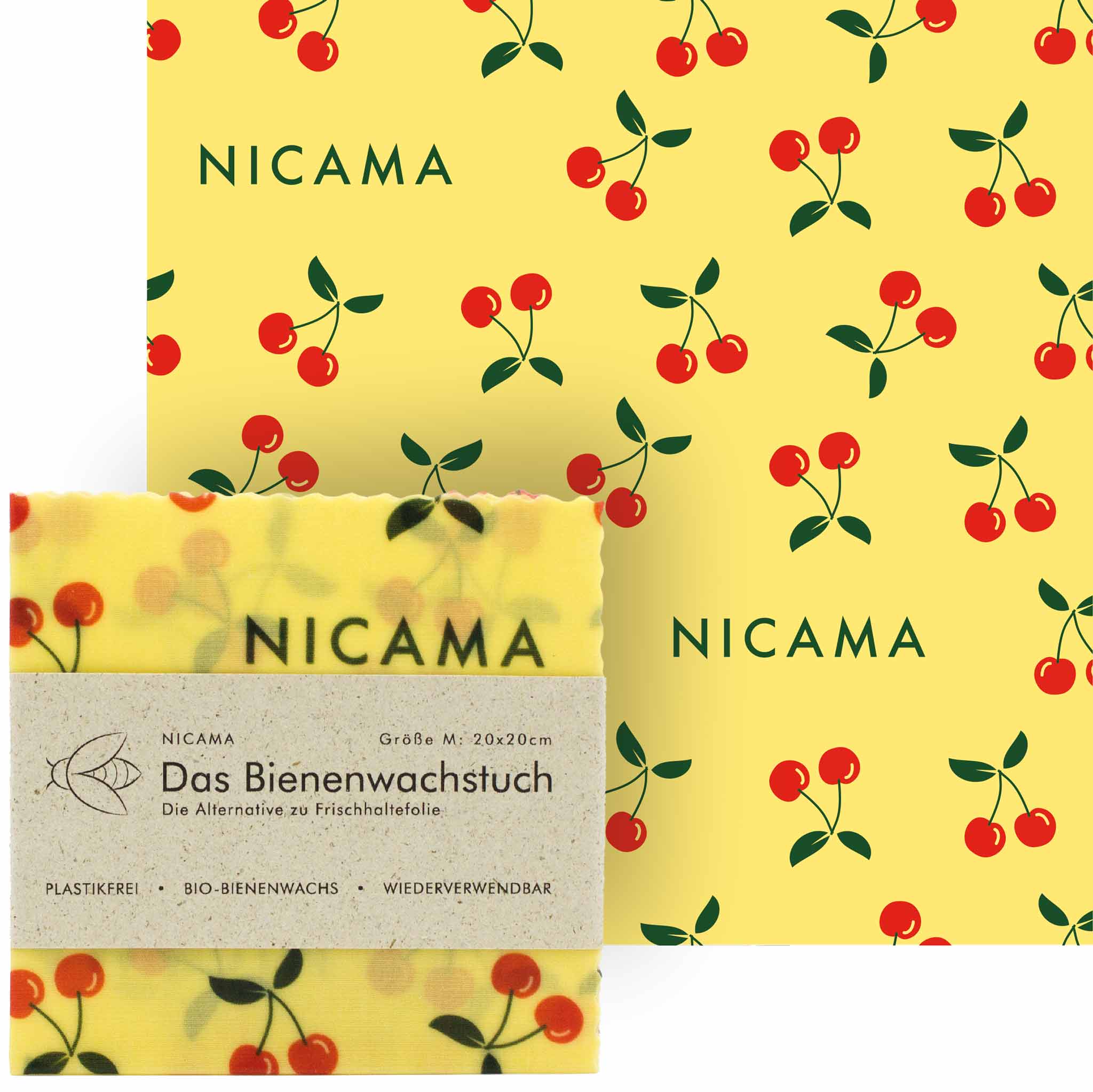 NICAMA Bienenwachstuch M 20x20 cm