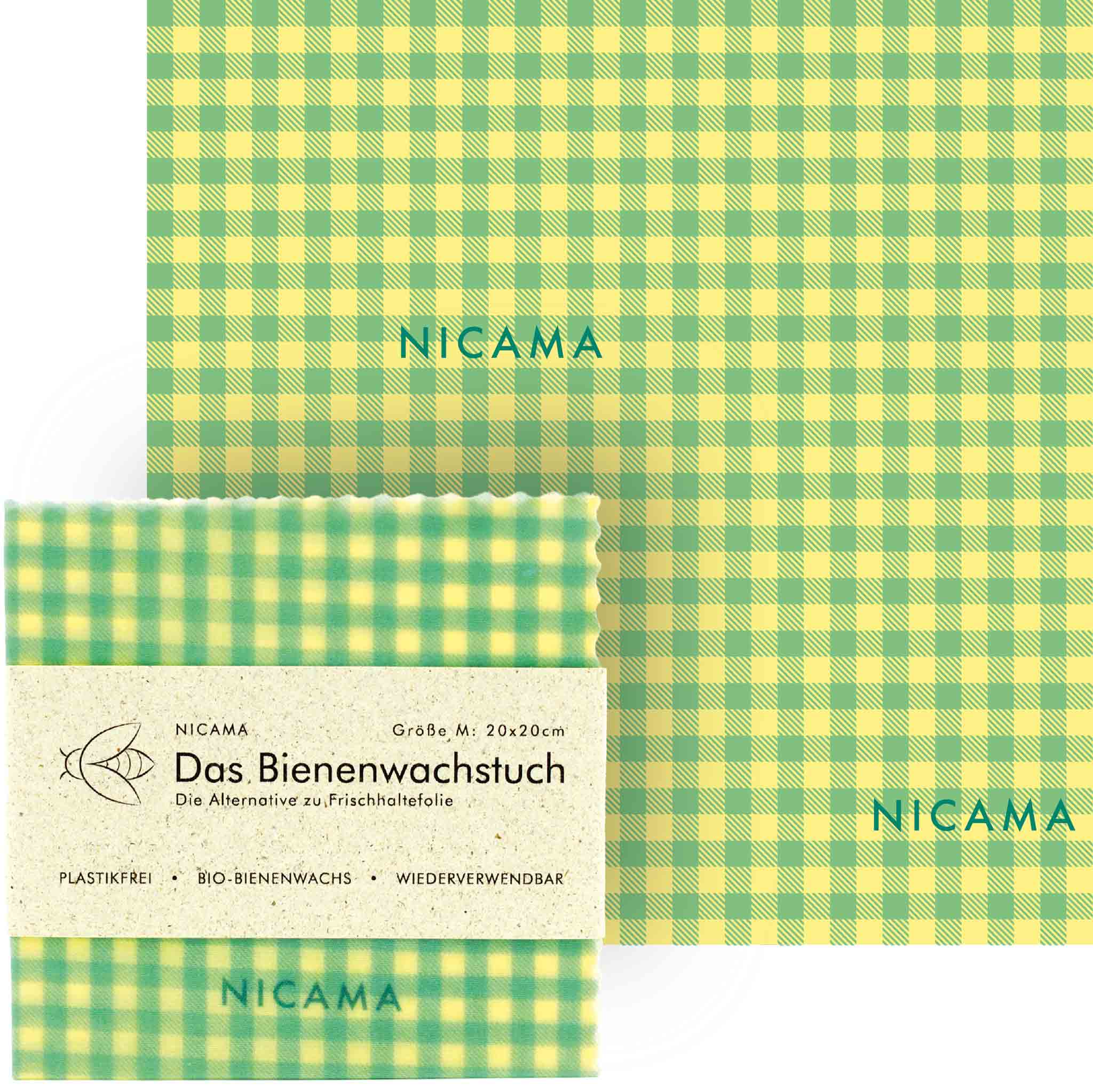 NICAMA Bienenwachstuch M 20x20 cm