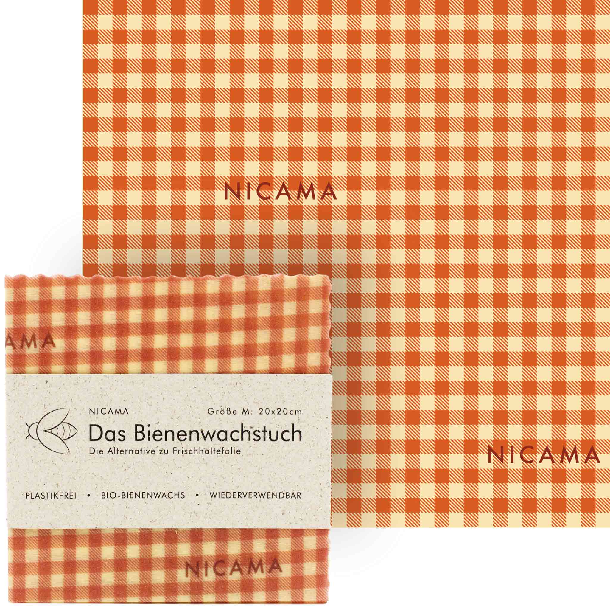 NICAMA Bienenwachstuch M 20x20 cm