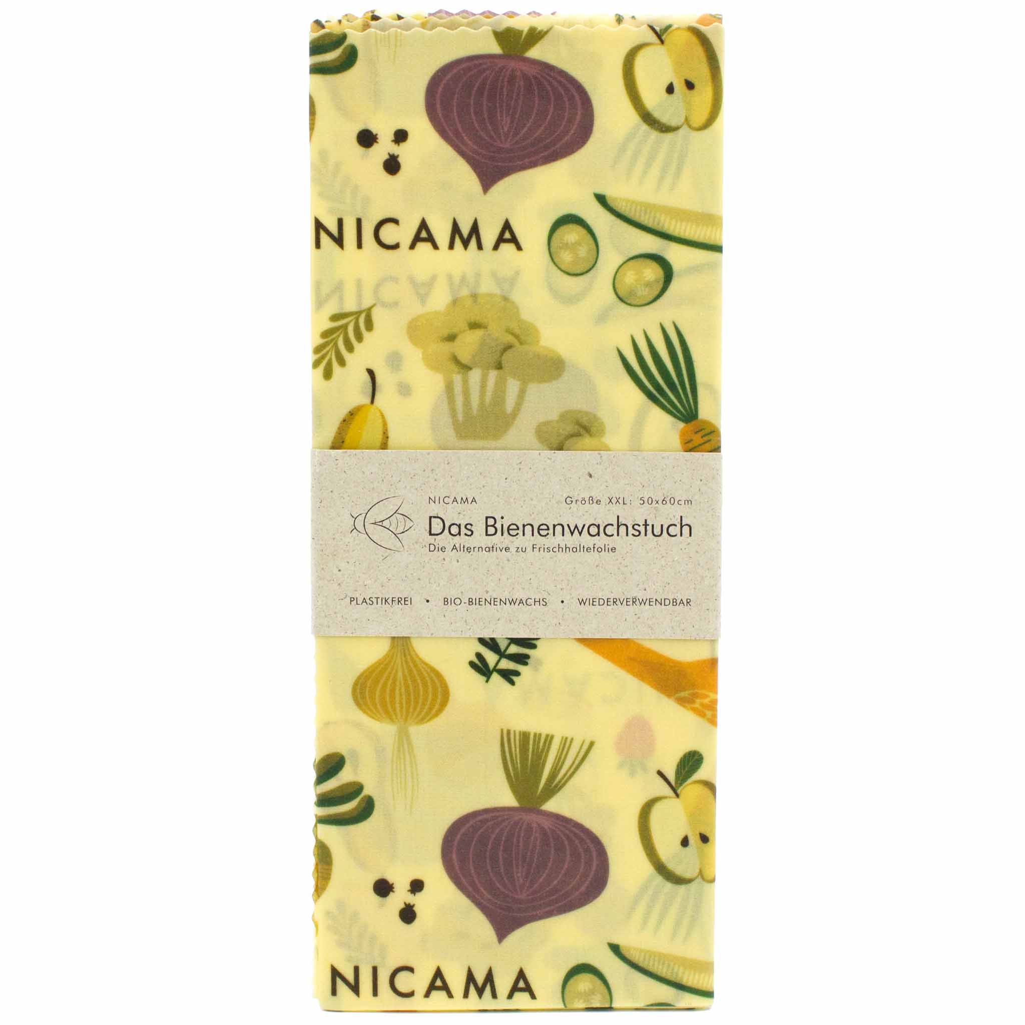 NICAMA Bienenwachstuch XXL 60x50 cm