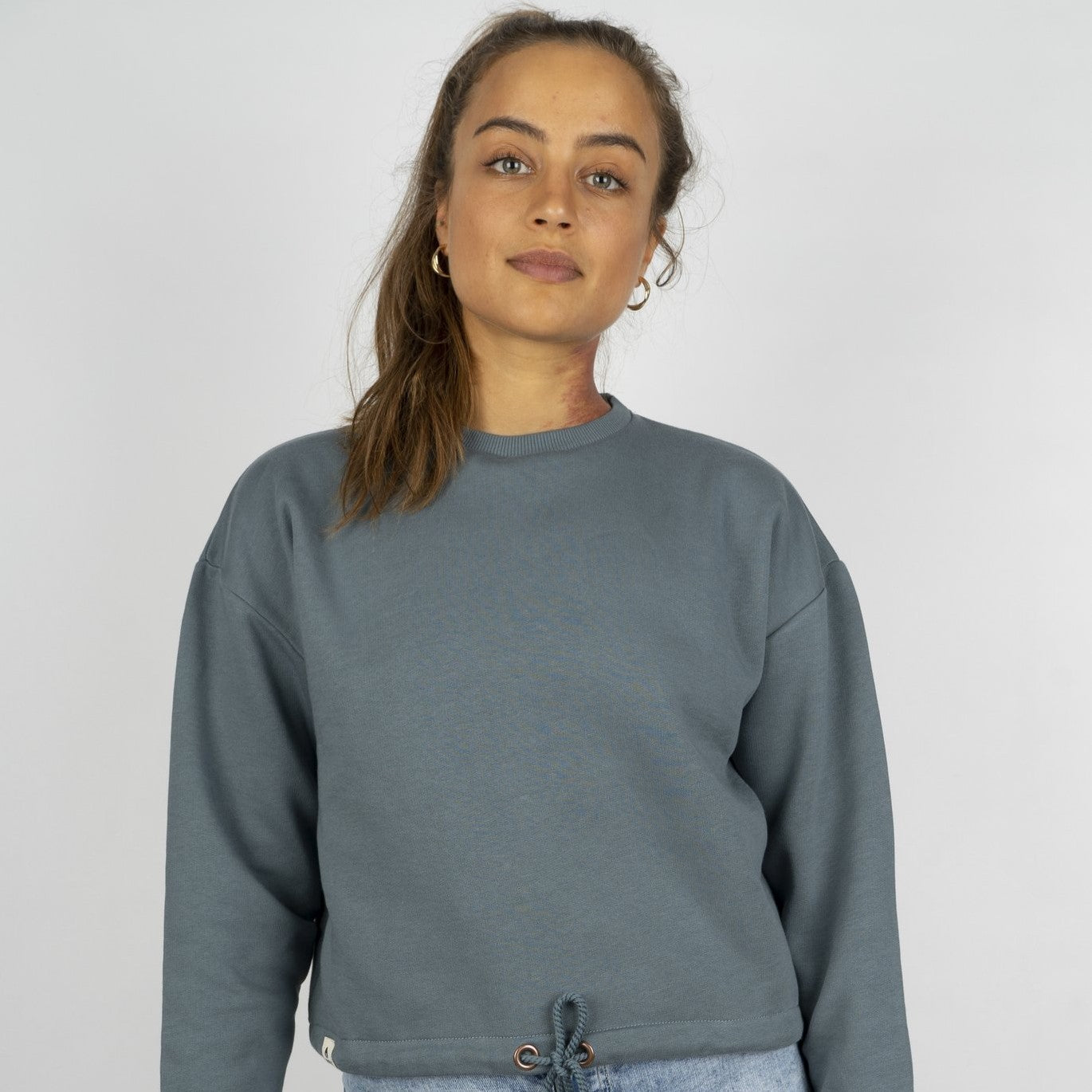 Noorlys Damen Cropped-Sweater "BENTE" - Stormy Weather