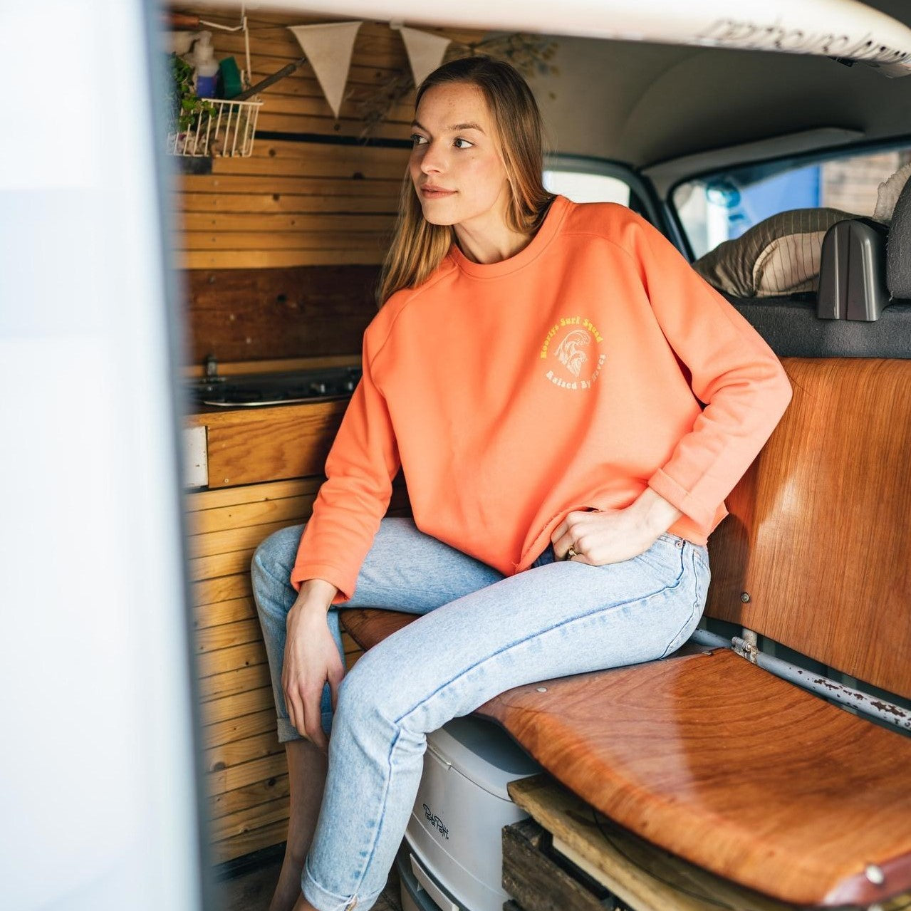 Noorlys Damen Sweater "LAAD" - Living Coral