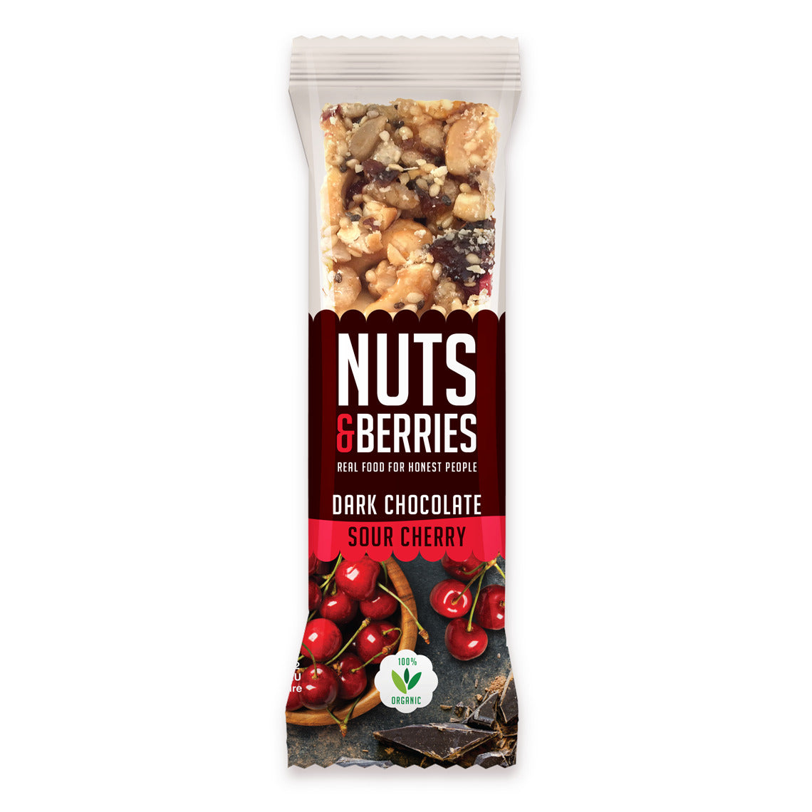 Nuts & Berries Bio-Riegel Dark Chocolate Sour Cherry