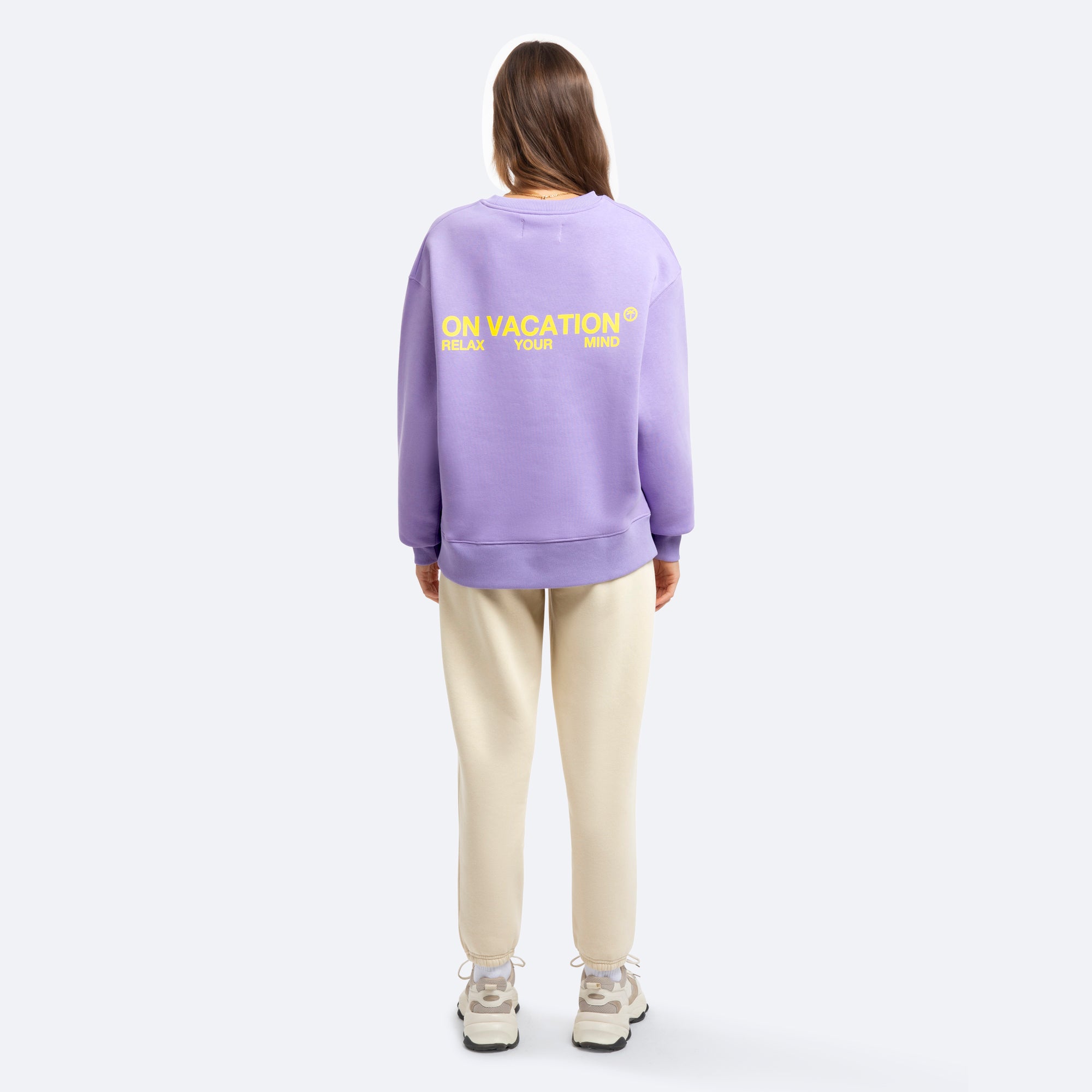On Vacation Unisex Sweater "Central Carrier" - Lavender