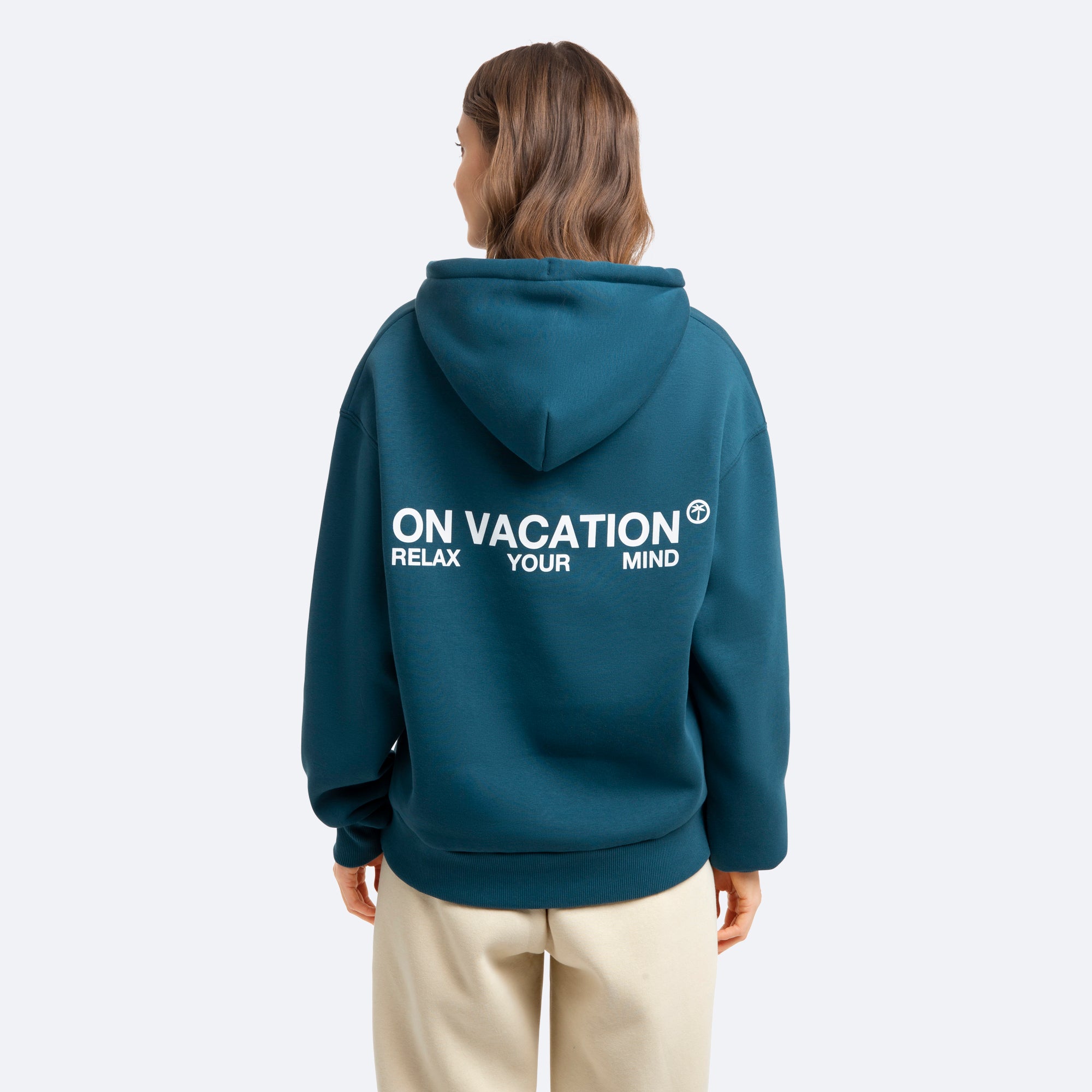 On Vacation Unisex Hoodie "Central Carrier" - Teal