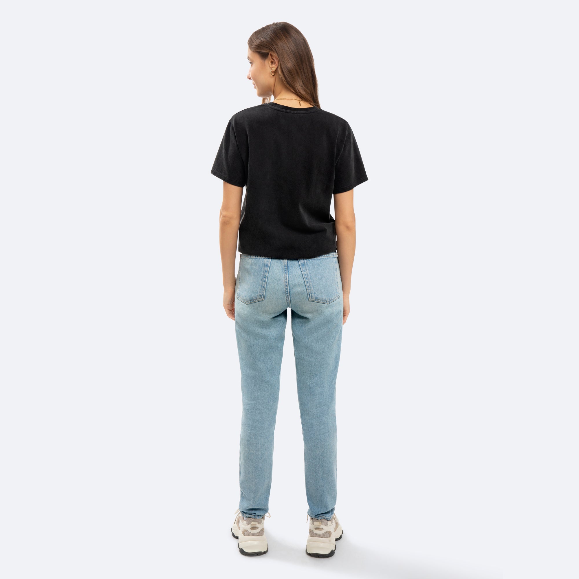 On Vacation Ladies T-Shirt "Dolphin League" - Washed Black