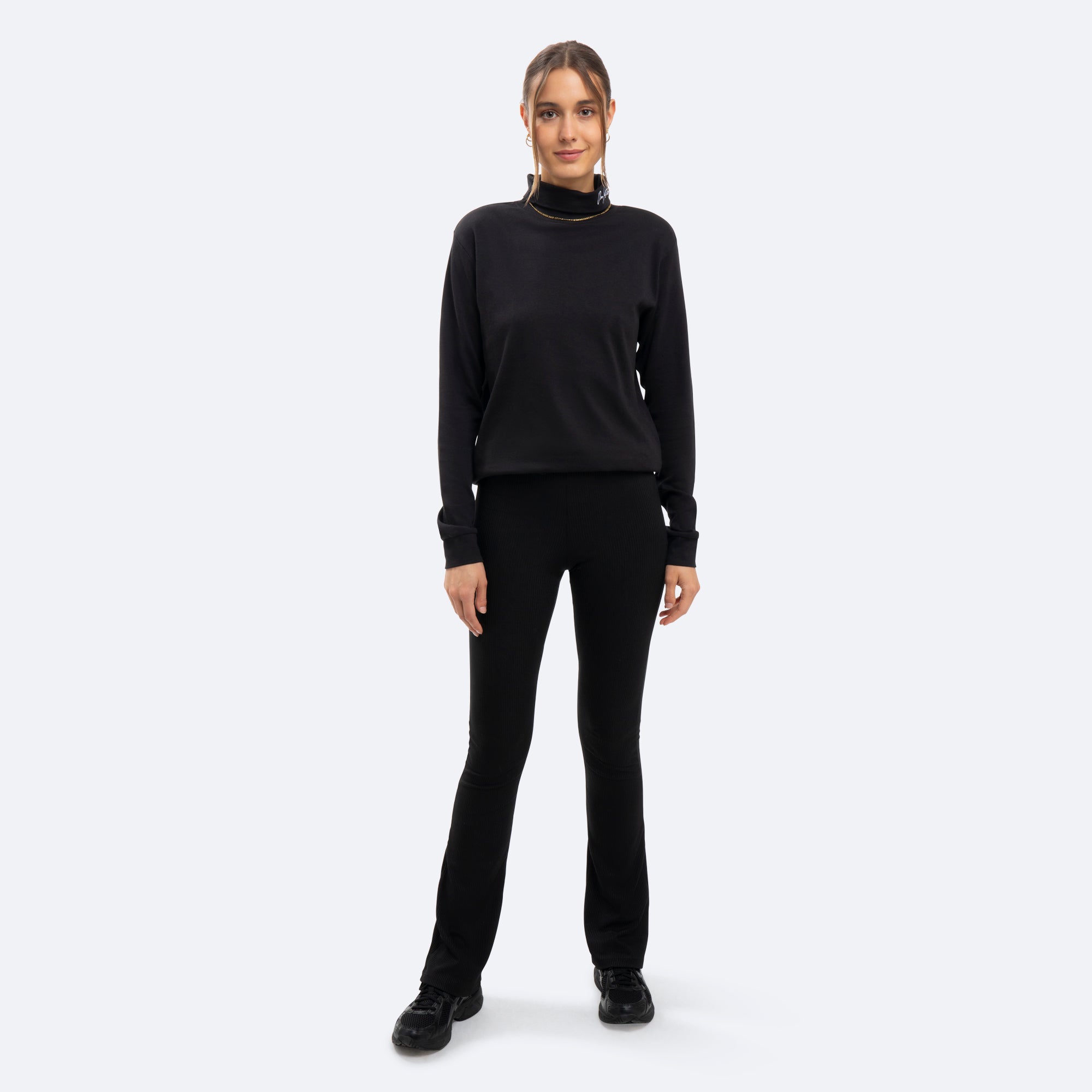 On Vacation Unisex Turtleneck Longsleeve "Signature" - Black