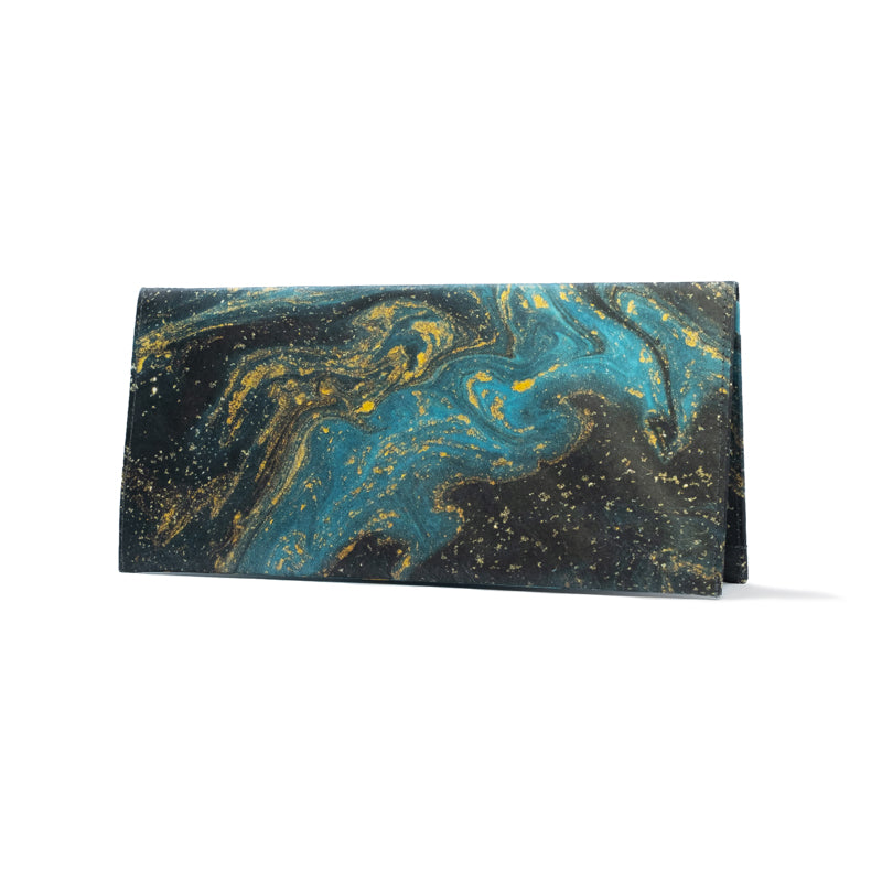 PPC_Clutch_Wallet_SaphireMarble_standing_front