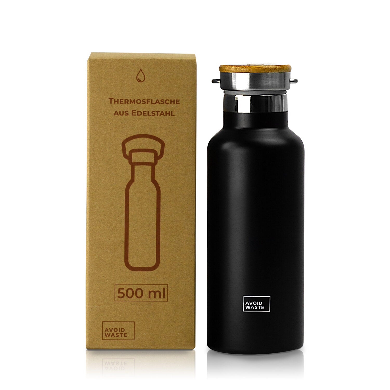 Avoidwaste 0,5l Thermosflasche aus Edelstahl