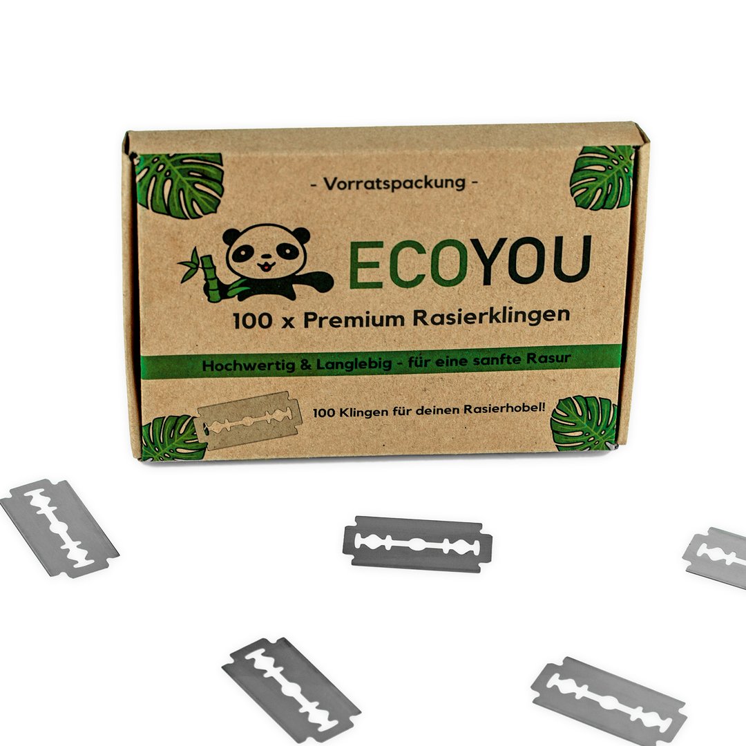 EcoYou Rasierklingen 100er-Set Vorratspackung