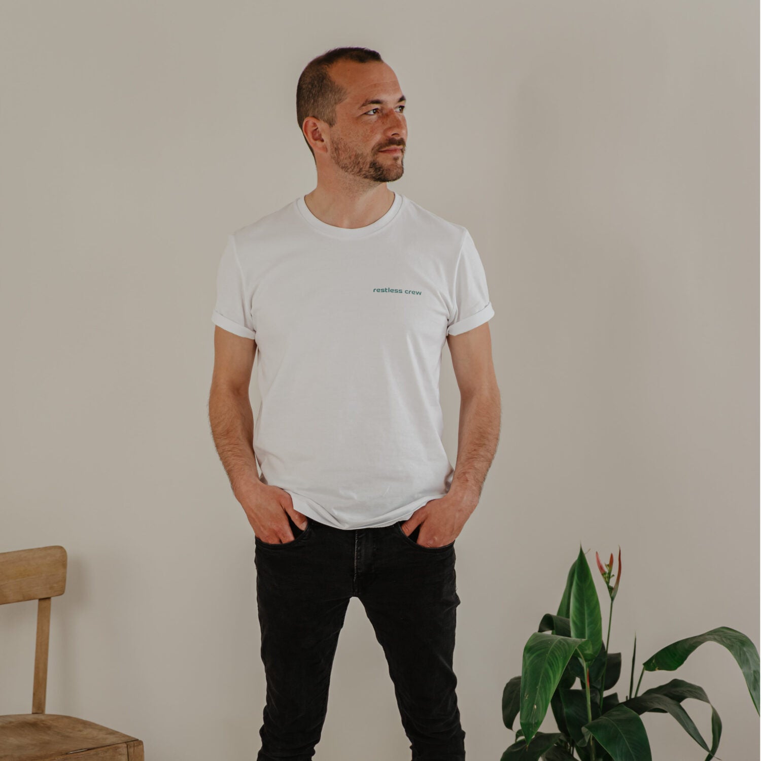 Restless Crew Herren T-Shirt YOSEMITE - White_1.5