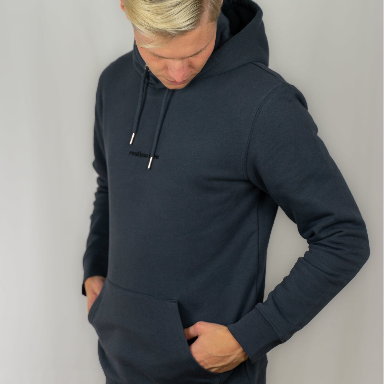 Restless Crew Unisex Hoodie BAHAMAS Indian Ink - Grey_04