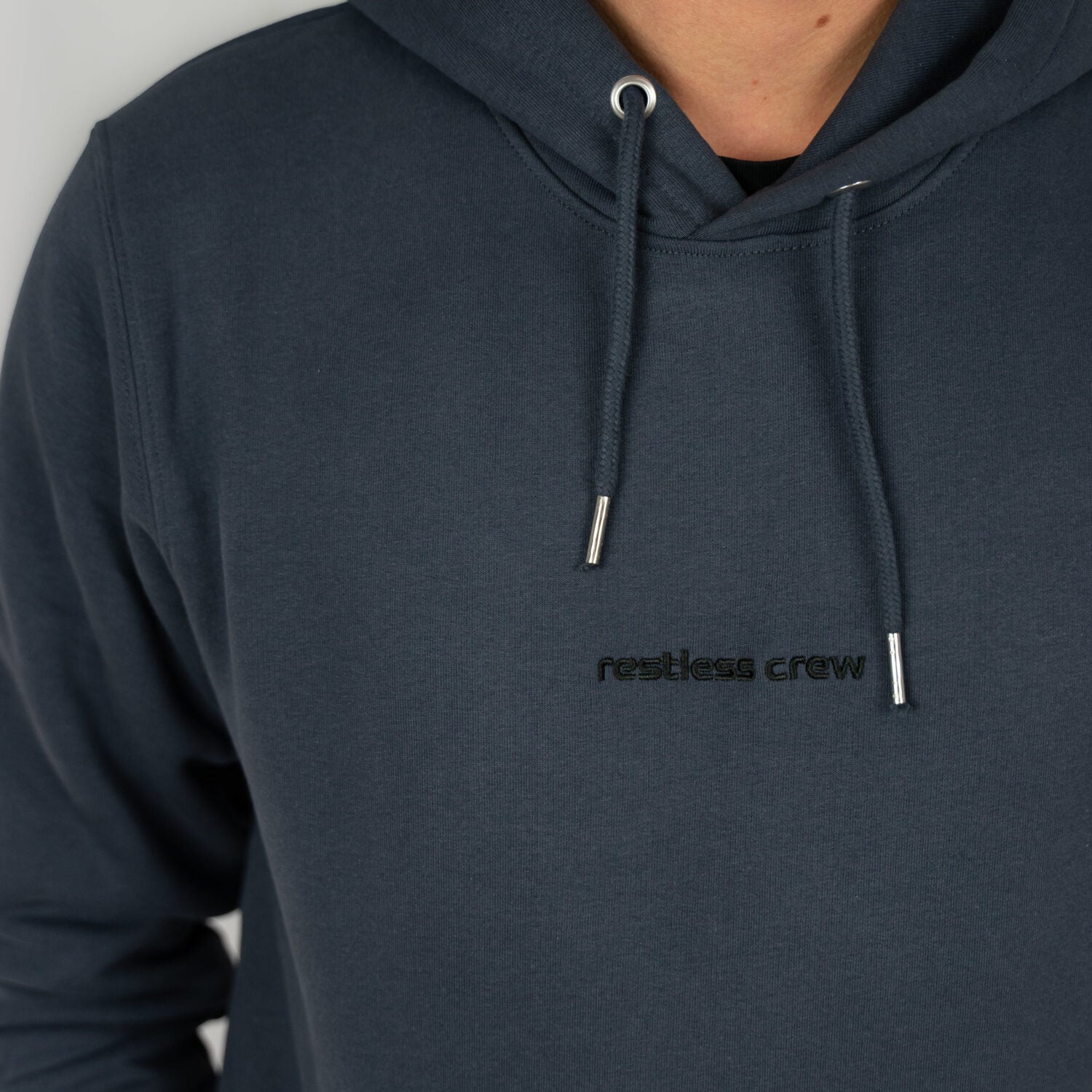 Restless Crew Unisex Hoodie BAHAMAS Indian Ink - Grey_07