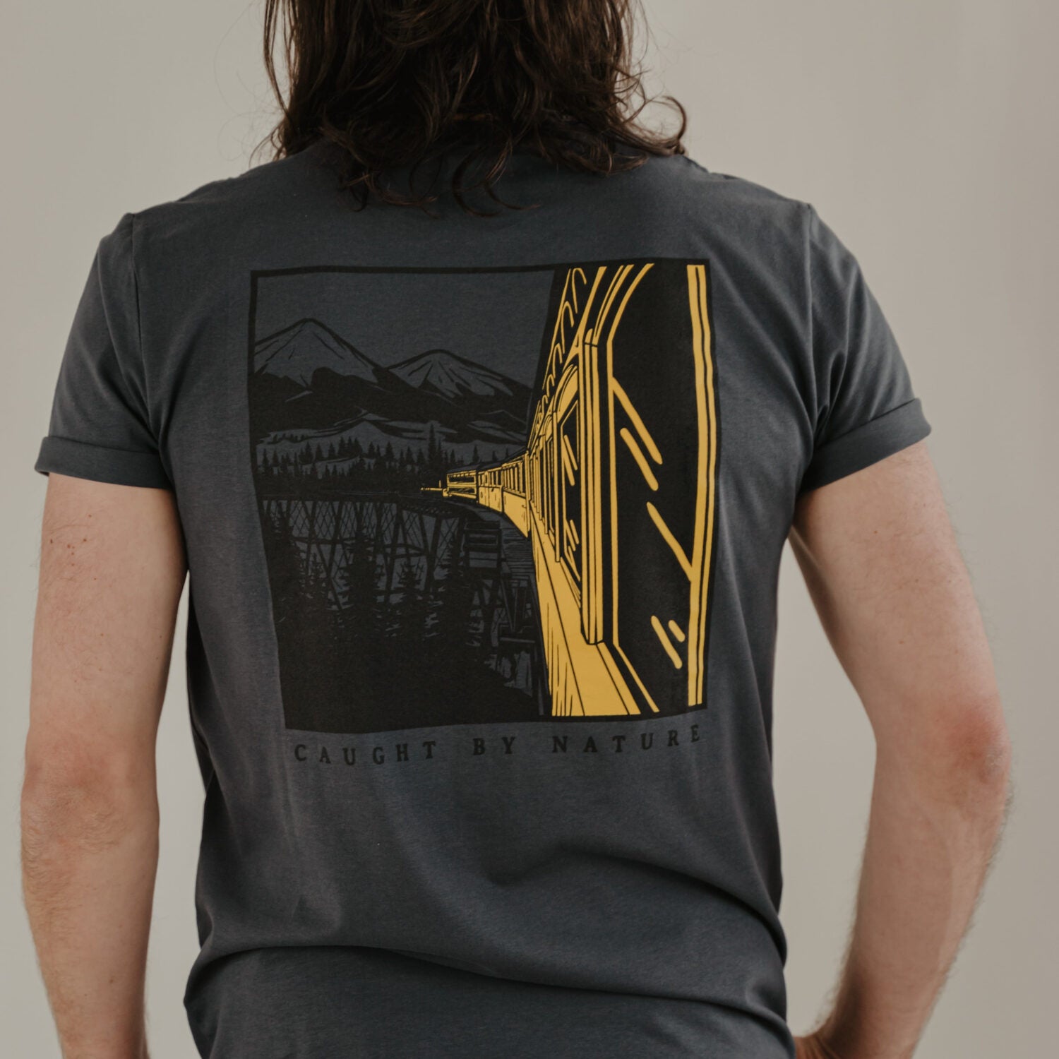 Restless Crew Unisex T-Shirt "TRAIN" - Grey