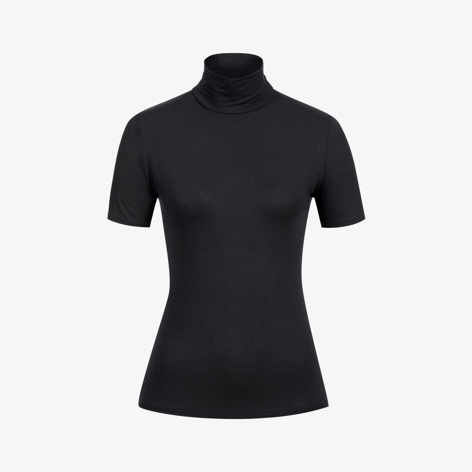 erlich textil Rollkragen Shirt "Ruth" schwarz
