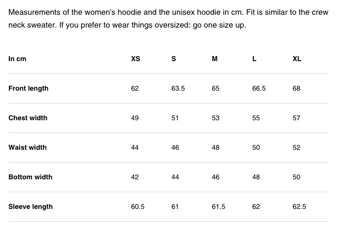 Honest Basics "Hoodie Women"