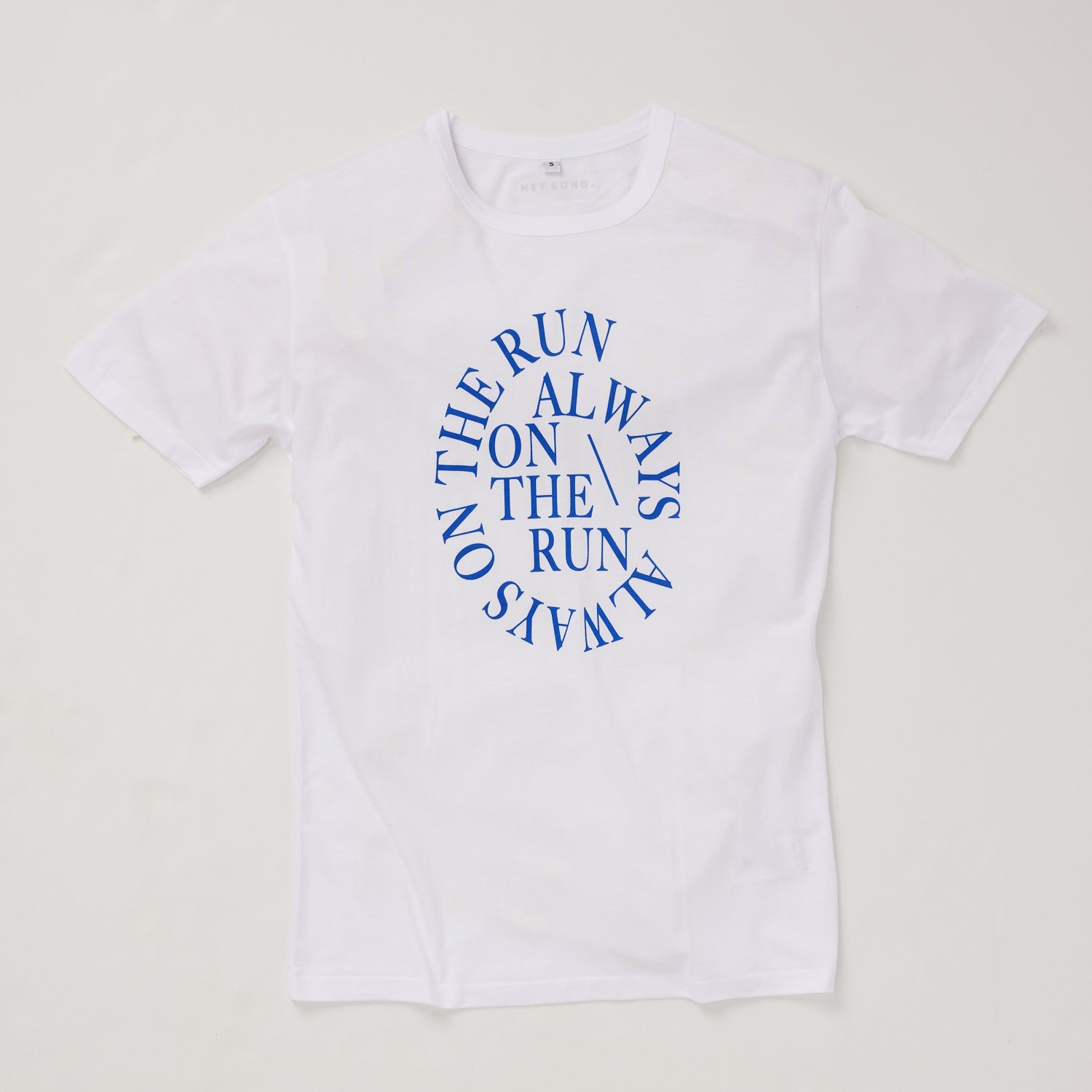 hey soho T-Shirt "Always on the run" Weiß