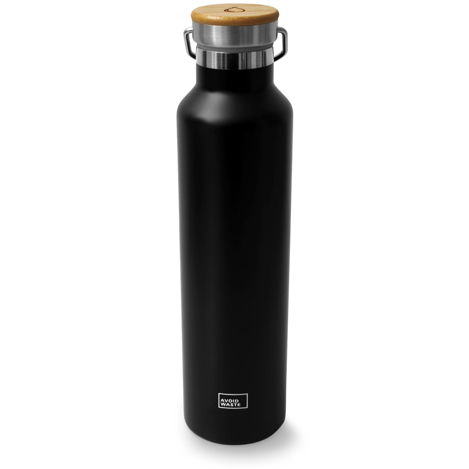 Avoidwaste 0,8l Isolierflasche aus Edelstahl - Dritte Wahl Schwarz