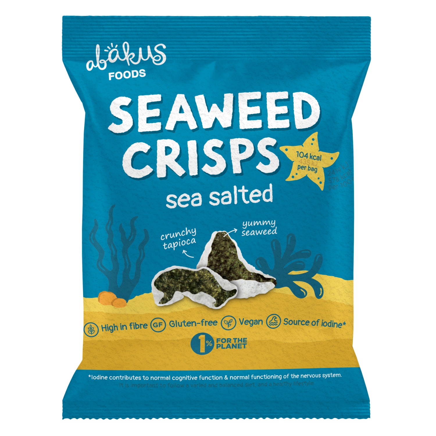 Abakus Foods Seaweed Crisps "Sea Salted"