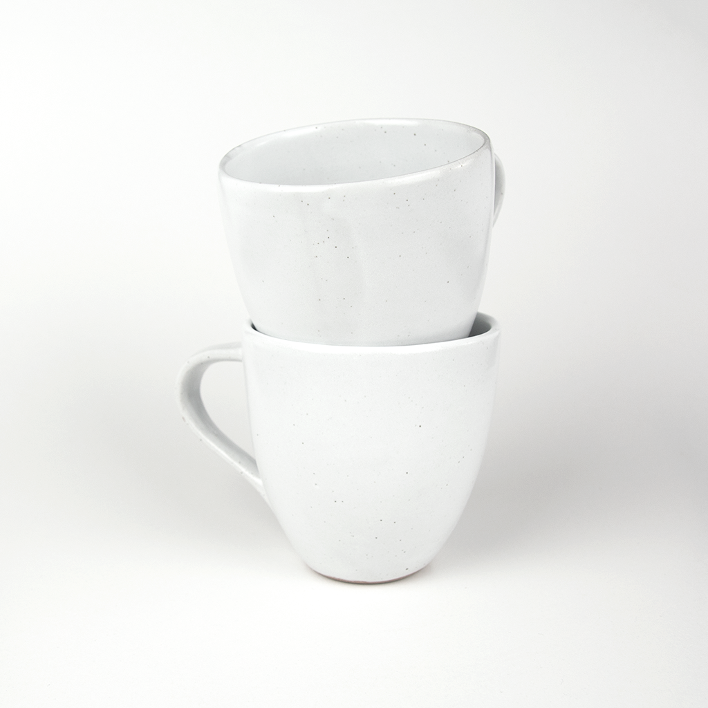 atisan Steingut Tasse Maya weiß 2