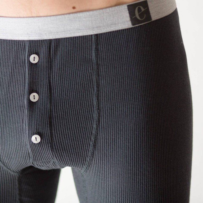 erlich textil Lange Unterhose "Bernhard" graphit