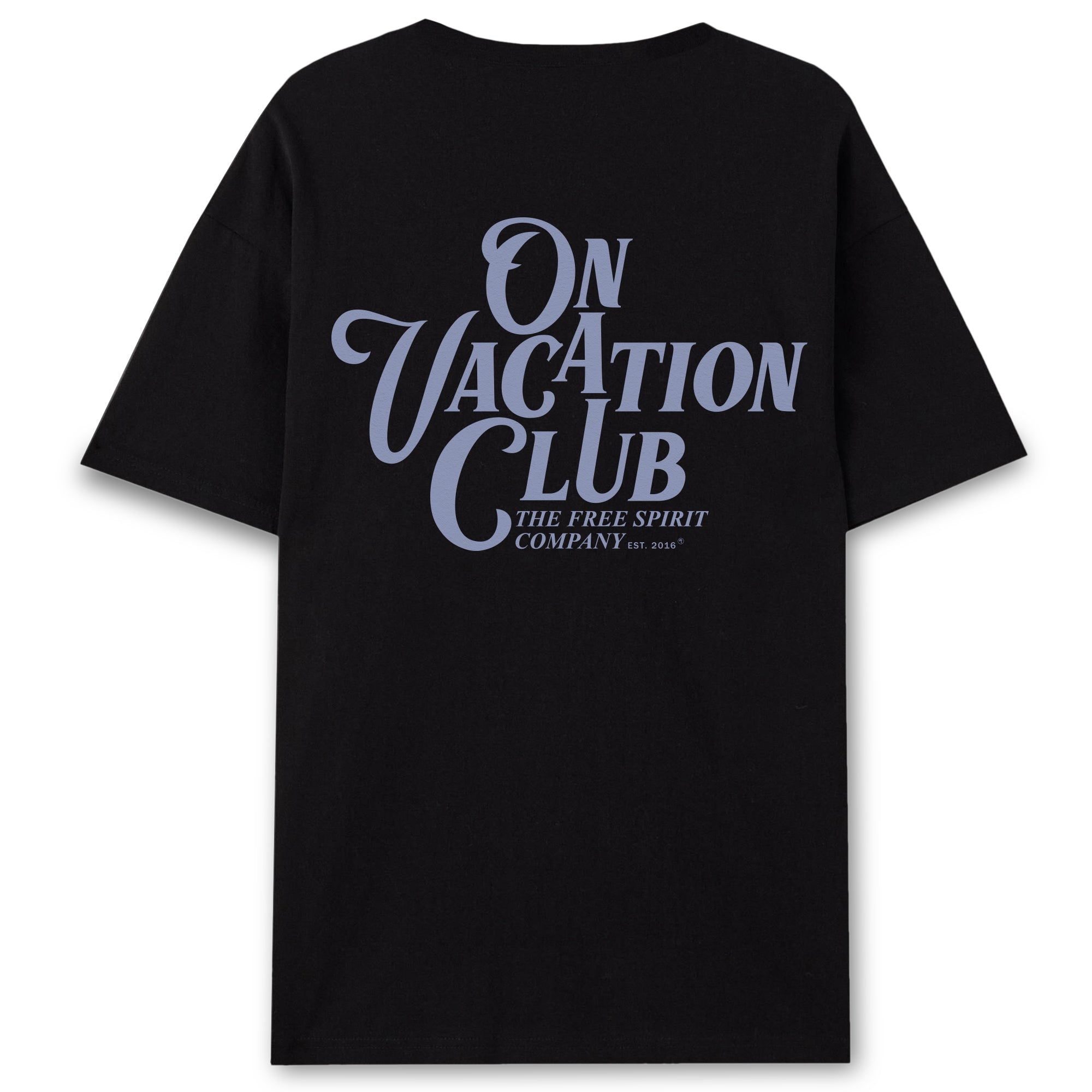 On Vacation Unisex T-Shirt "Calligraphy" Black