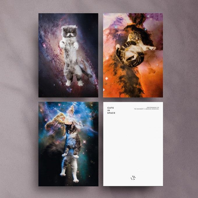 Selekkt Postkarte "CATS IN SPACE"