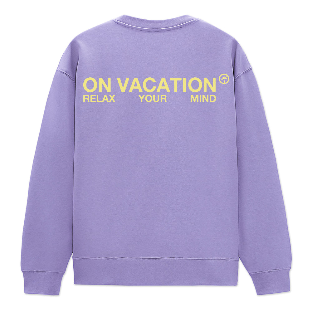 On Vacation Unisex Sweater "Central Carrier" - Lavender