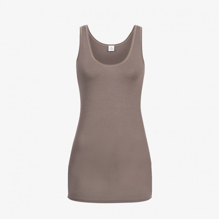 erlich textil Tanktop "Charlotte" mokka