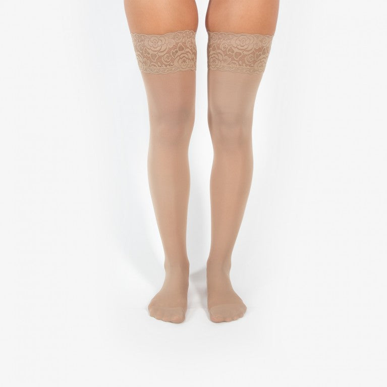 erlich textil Halterlose Feinstrümpfe "Josephine"