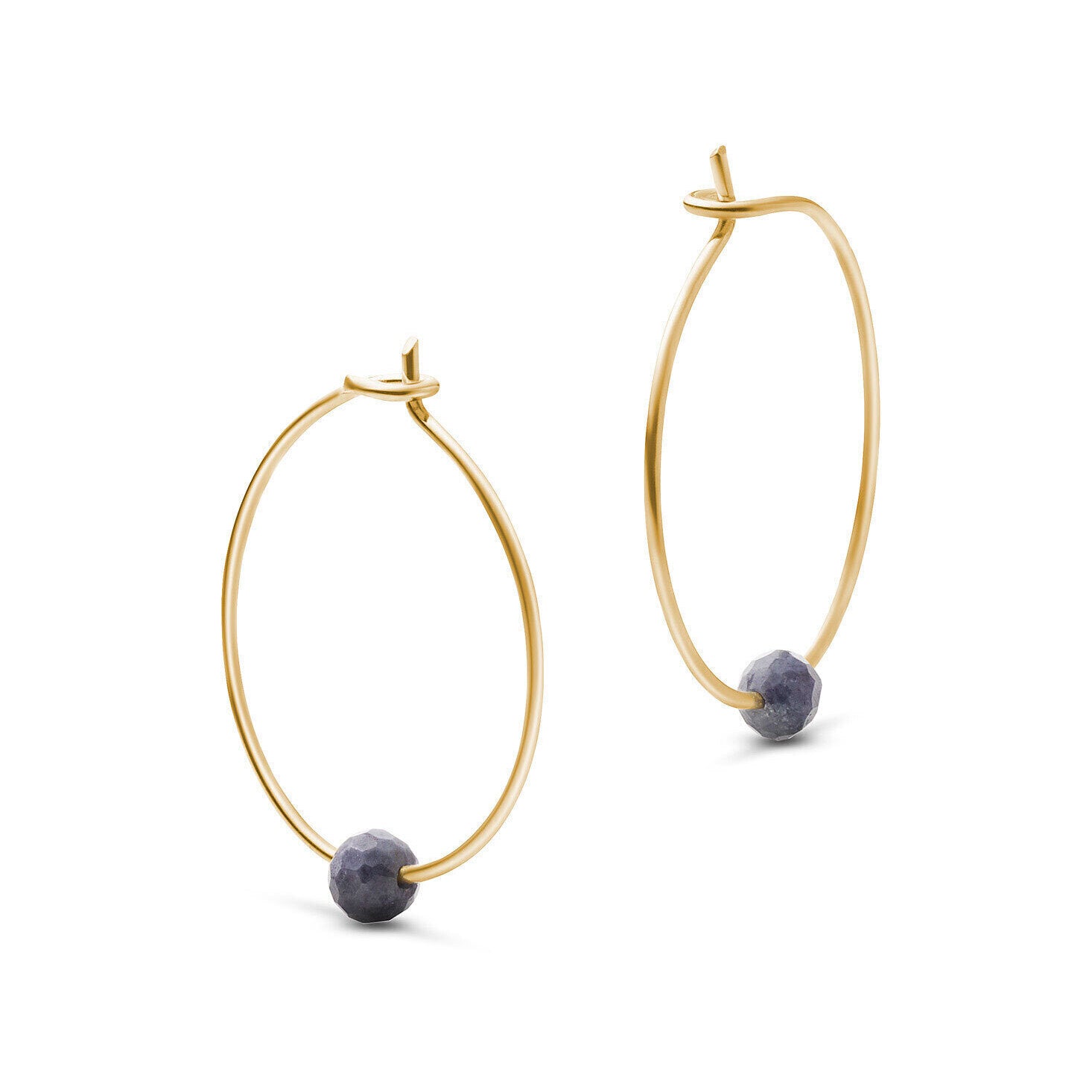 Jukserei Ohrringe "BIRTHSTONE HOOPS"