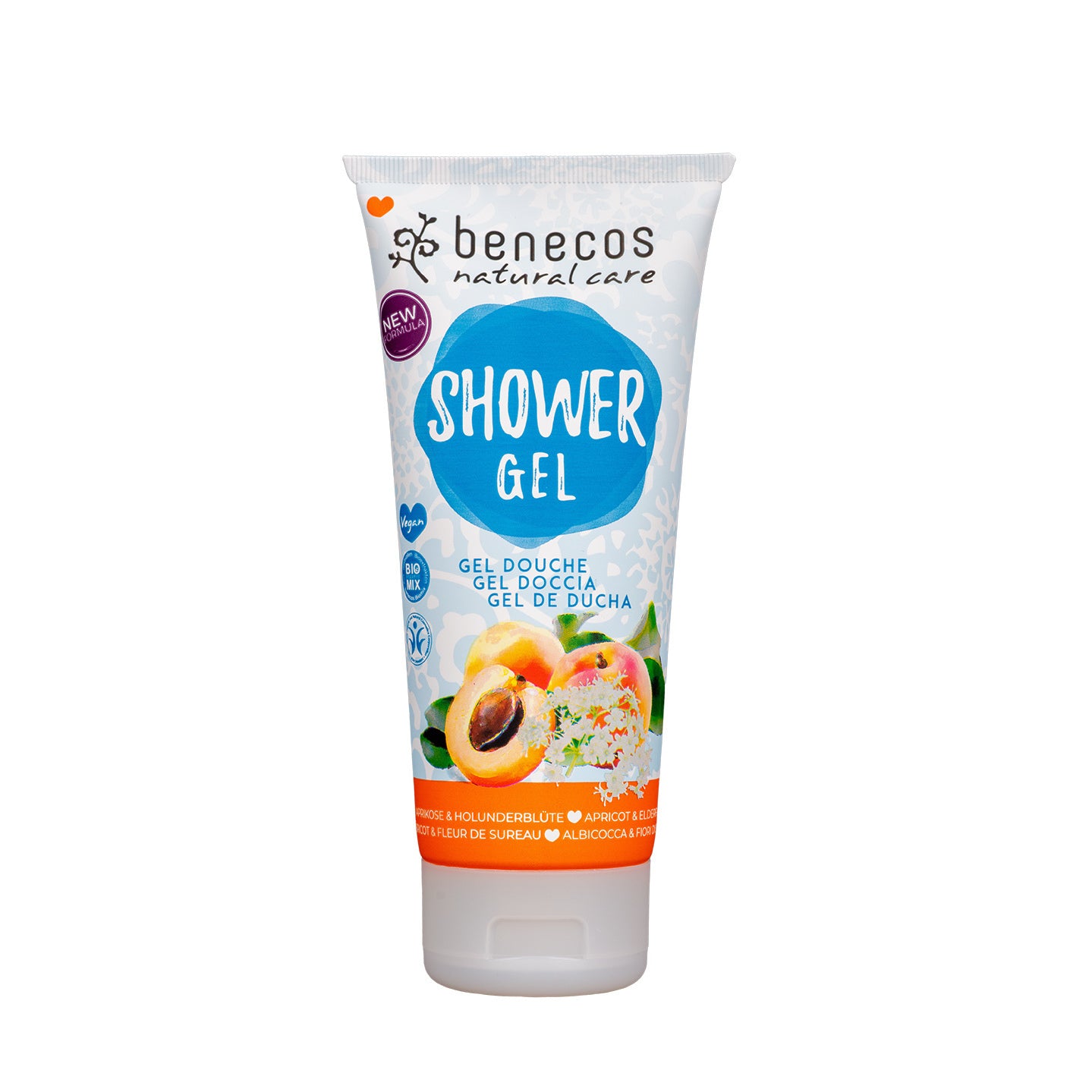 benecos Duschgel Aprikose Holunderblüte