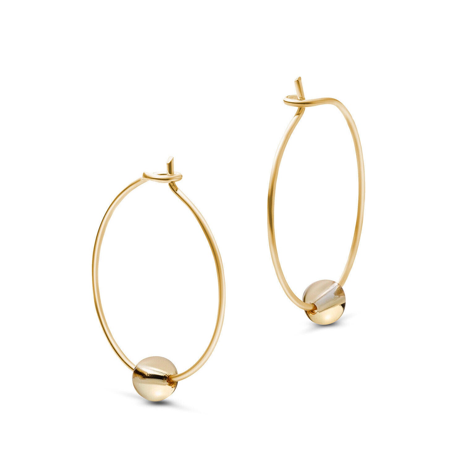 Jukserei Ohrringe "BIRTHSTONE HOOPS"