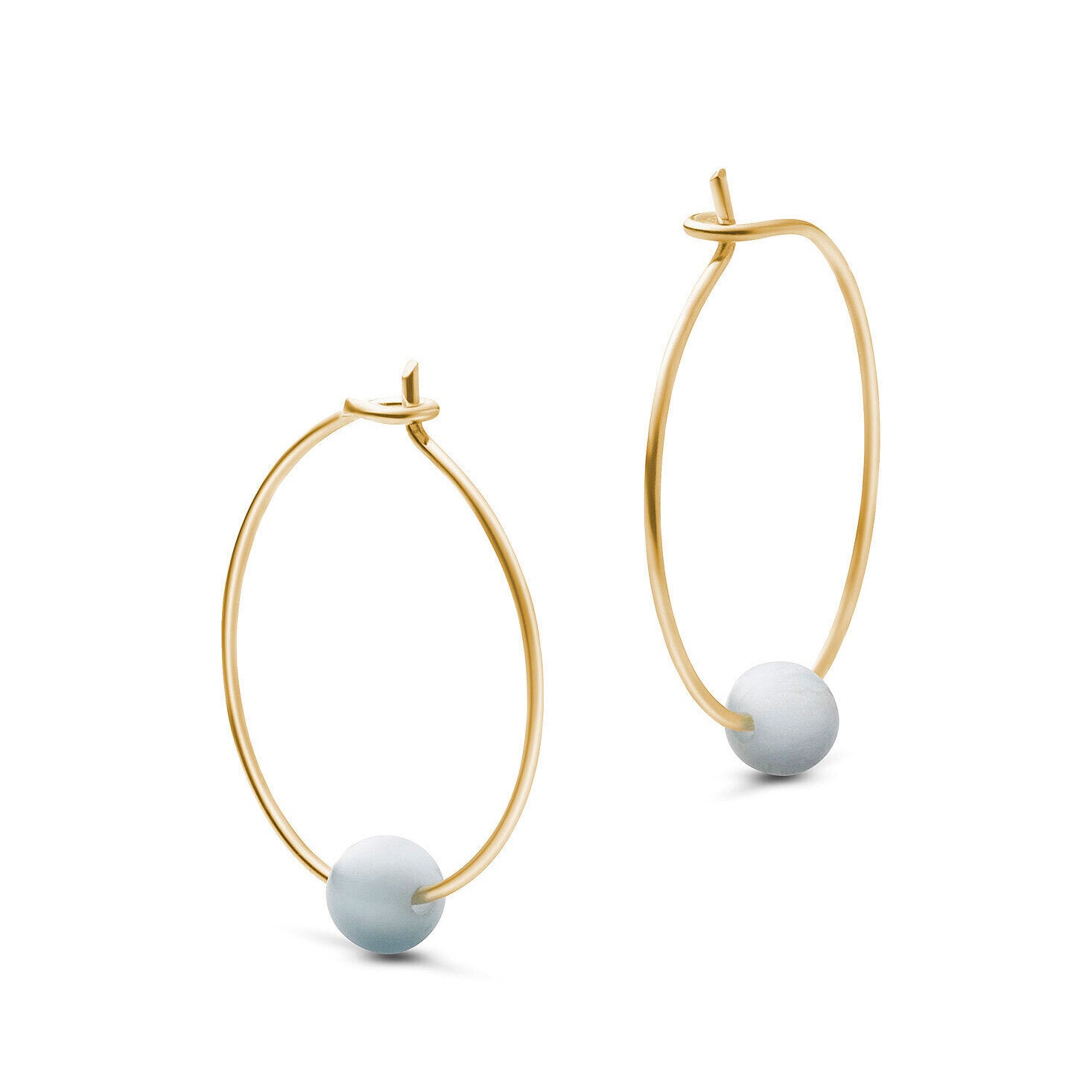 Jukserei Ohrringe "BIRTHSTONE HOOPS"