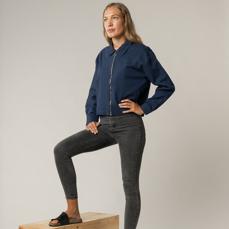 MELAWEAR Damen Twill-Jacke NUPUR Deep Blue