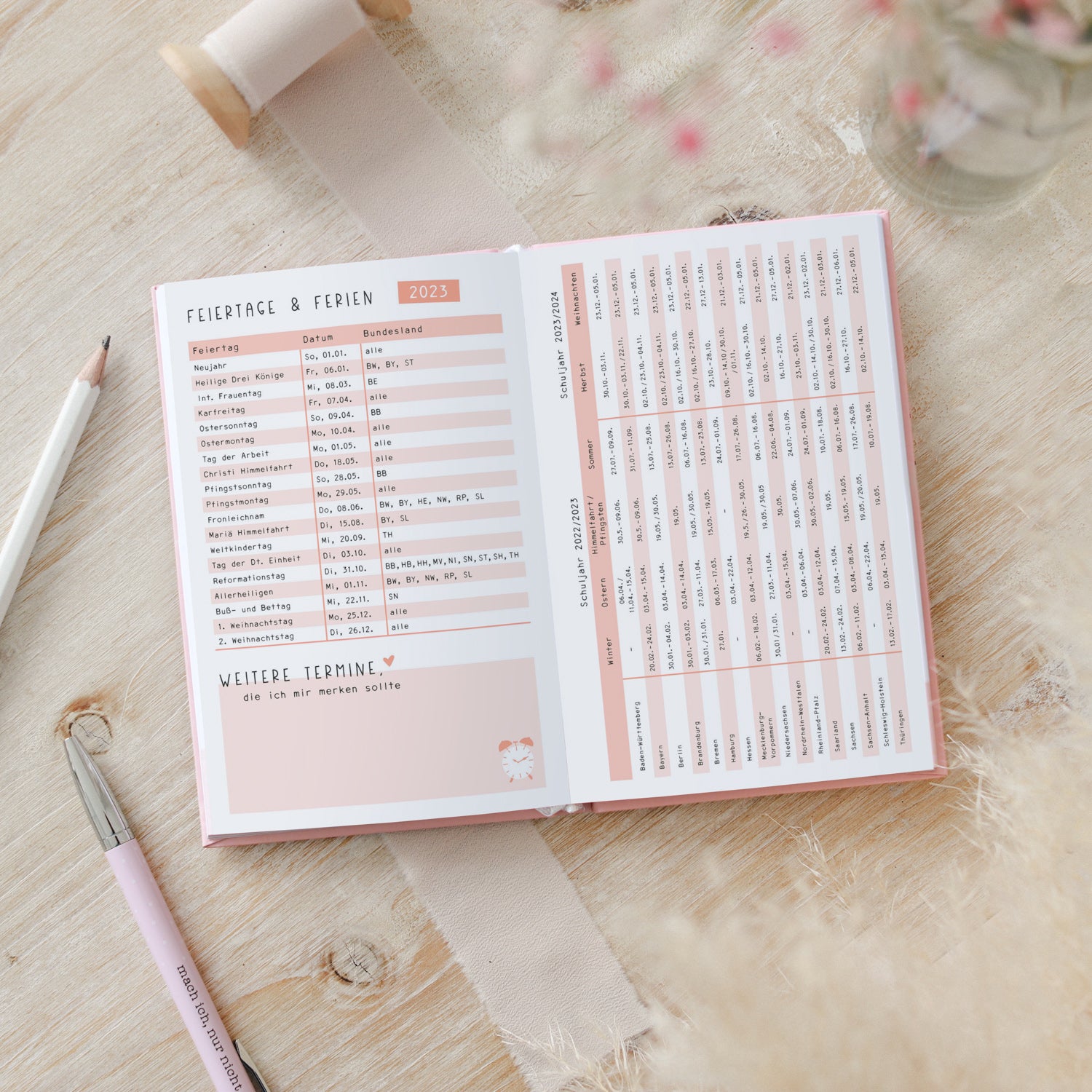 odernichtoderdoch Taschenkalender 2023 | A6 "Terminsammler"