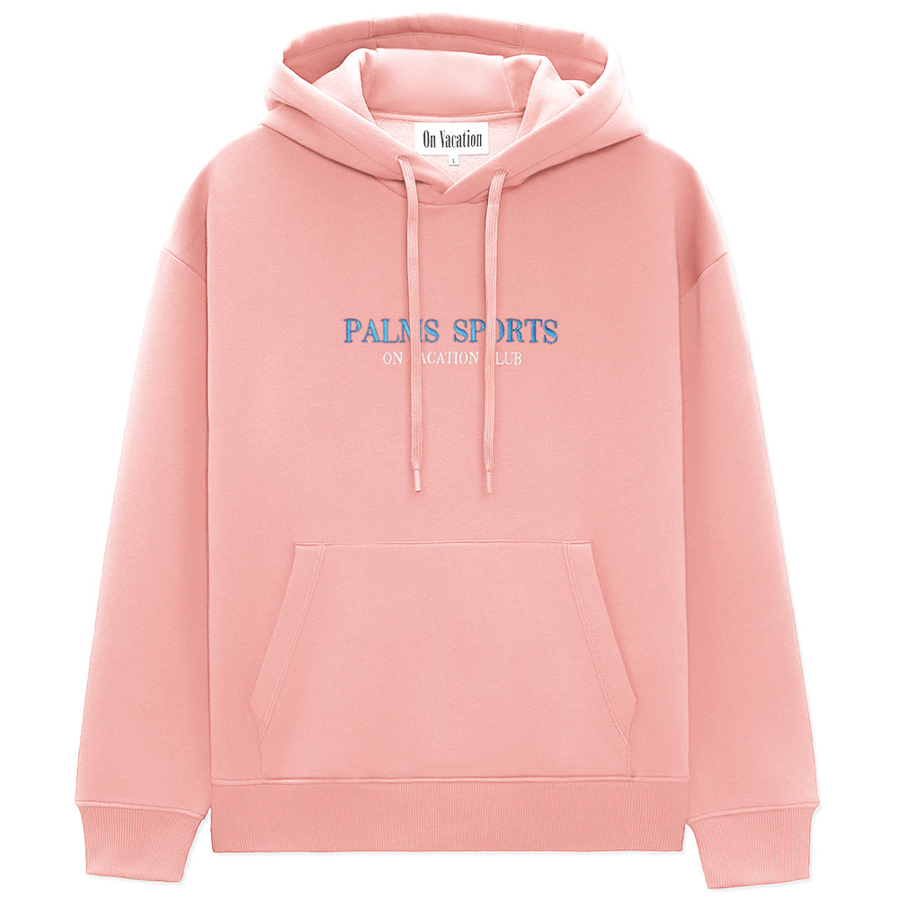 On Vacation Ladies Sports Hoodie "Palms" - Rose