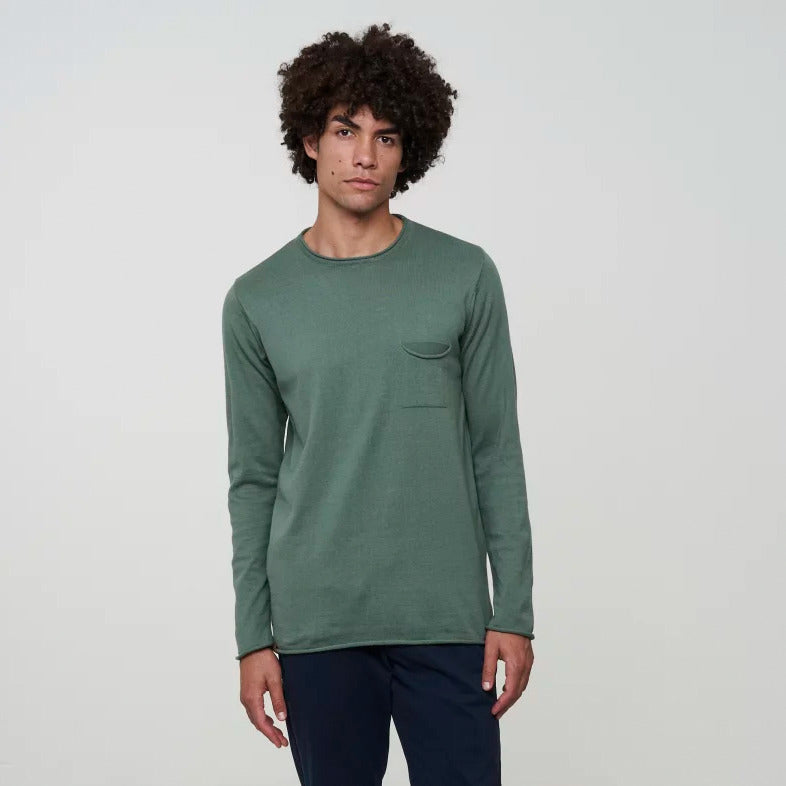 recolution Herren Crew Neck "LAVENDER" - Khaki