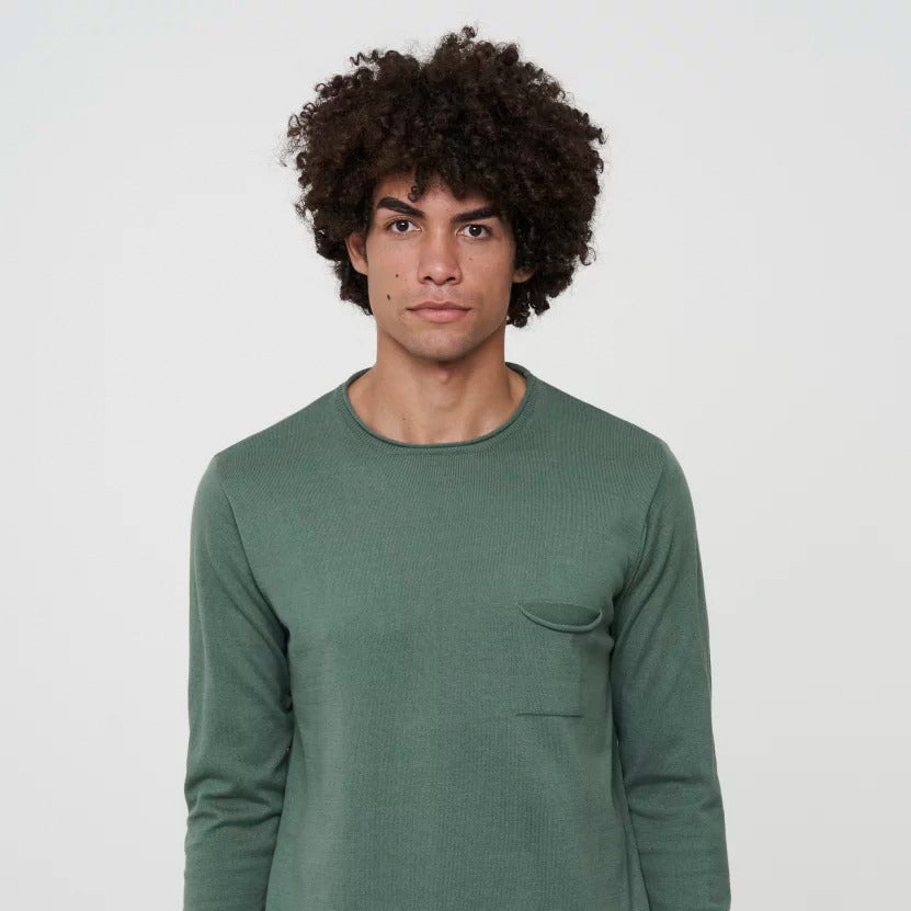 recolution Herren Crew Neck "LAVENDER" - Khaki