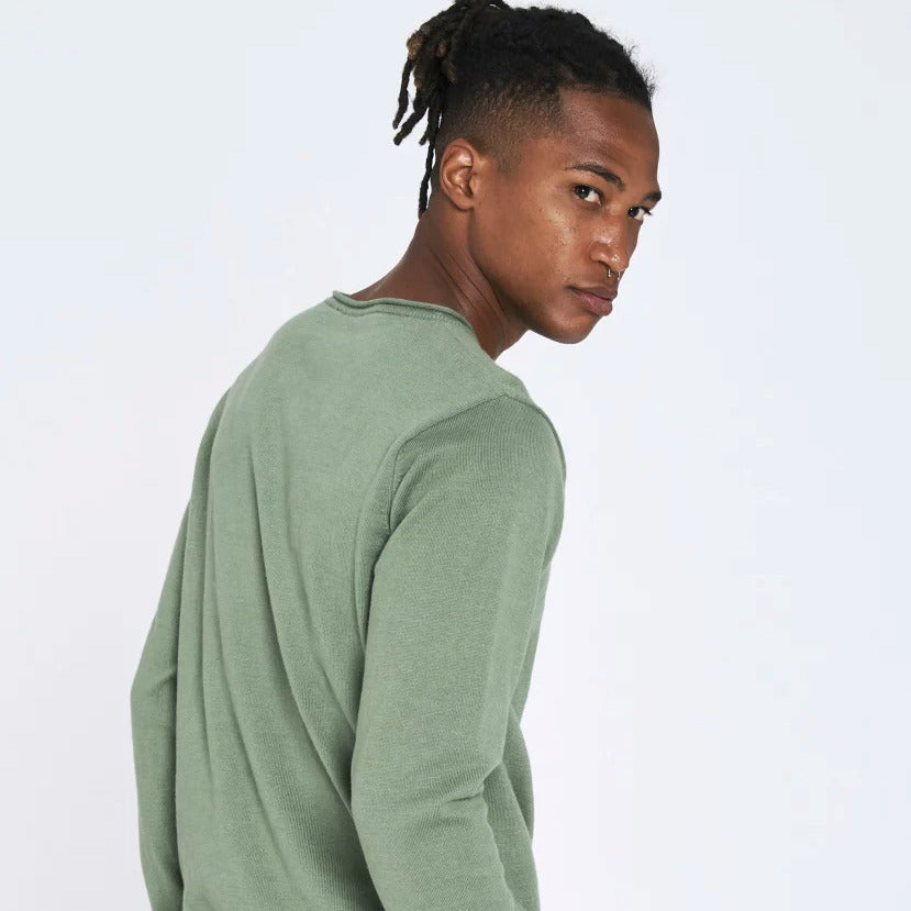 recolution Herren Crew Neck "LAVENDER" - Light Khaki