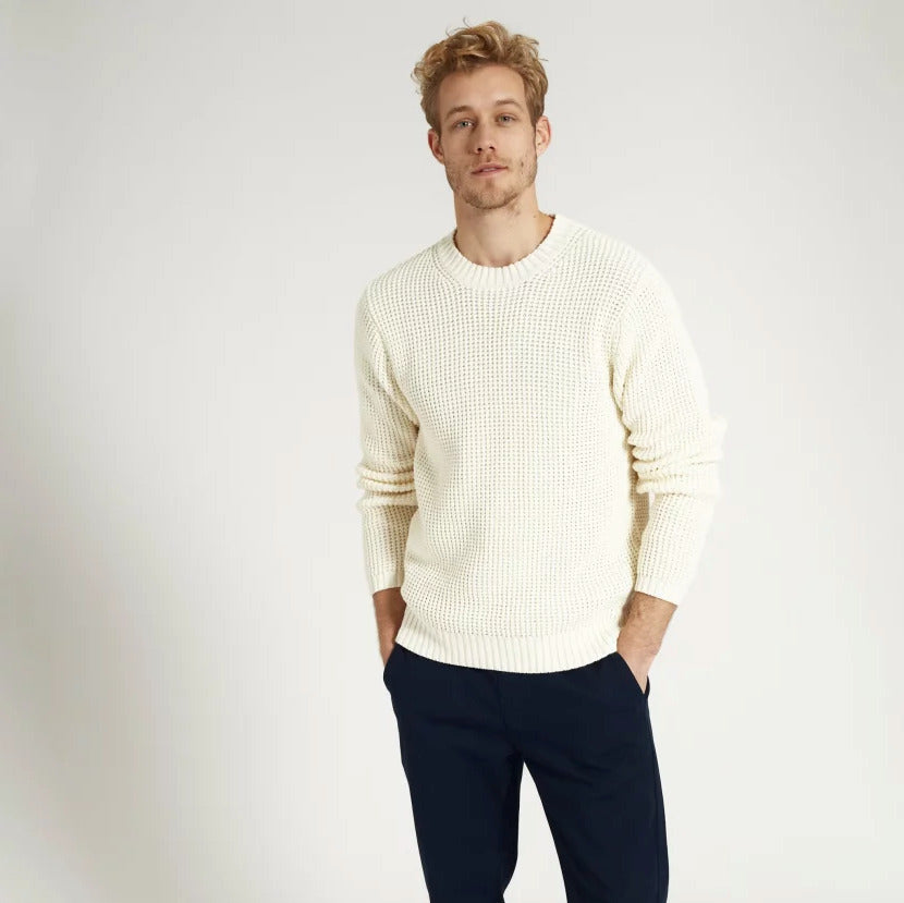 recolution Herren Crewneck "SAFFRON" - Cream