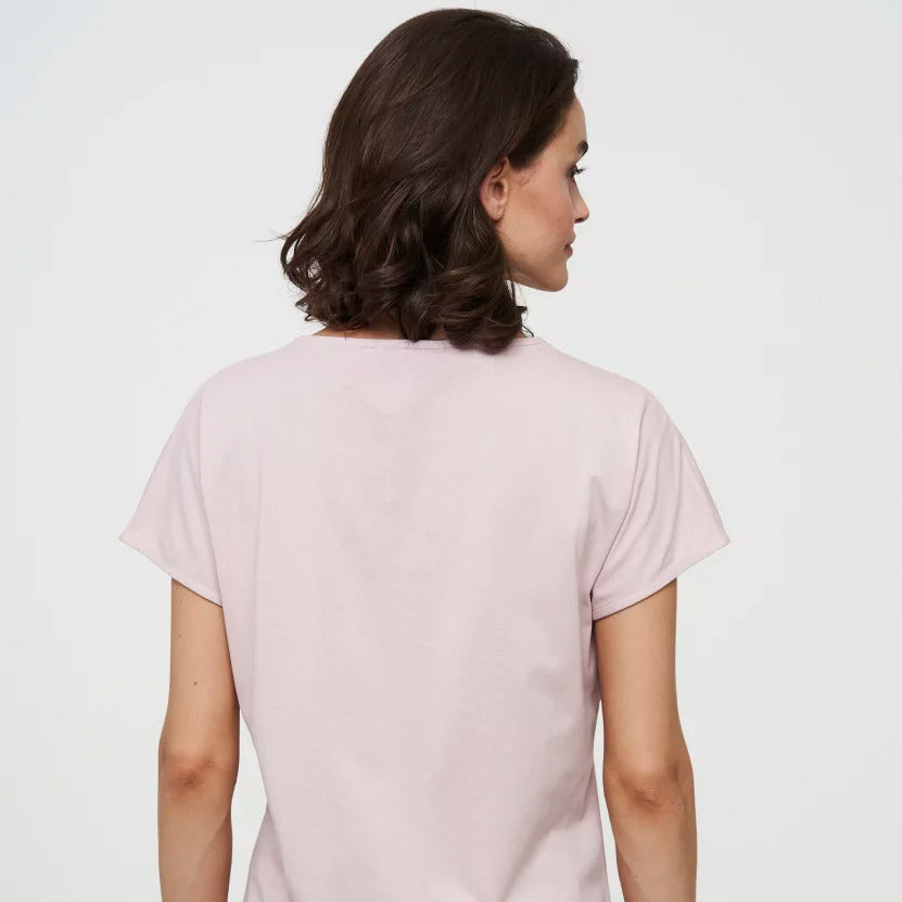 recolution T-Shirt "ALOCASIA GOOD MUSIC" - Nude Rose