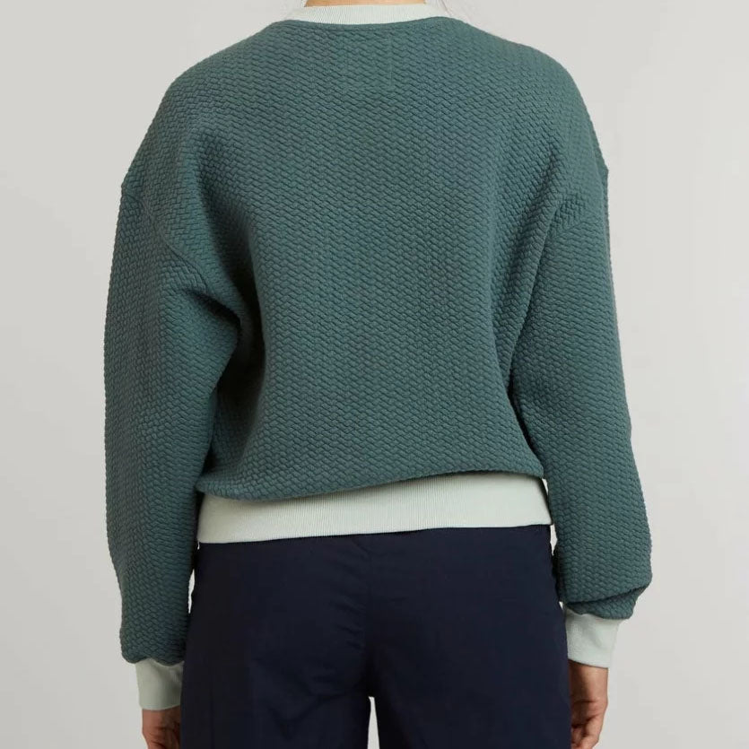 ThokkThokk Damen Pullover "Structured" - Fir Tree