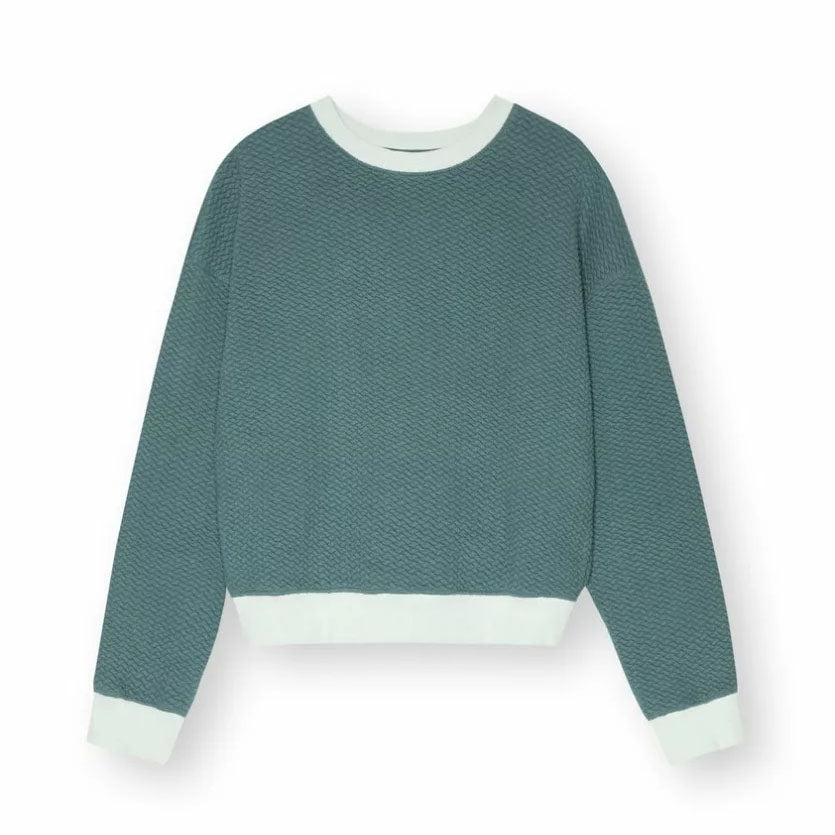 ThokkThokk Damen Pullover "Structured" - Fir Tree