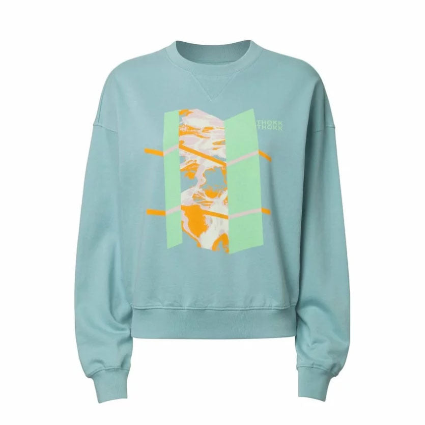 ThokkThokk Damen Sweater "Light" - Aqua